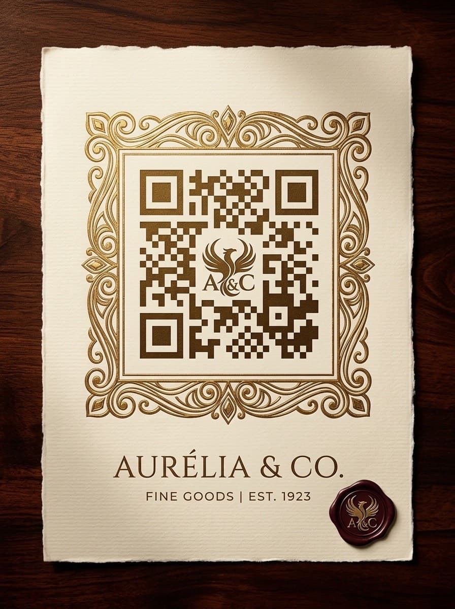 Обычная ссылка превращена в дизайнерский QR код с художественным стилем — после