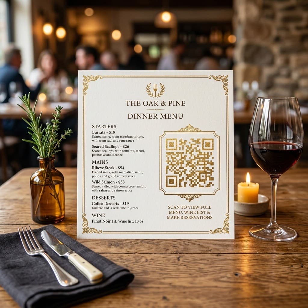 Дизайнерский QR код на визитке