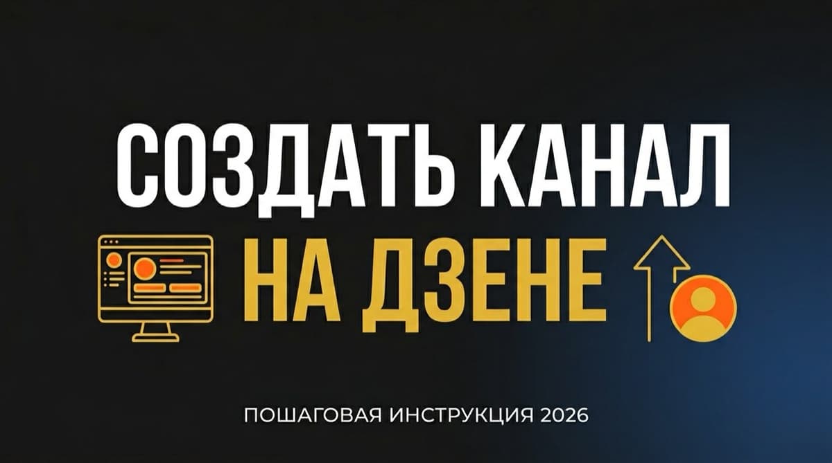 Как создать канал на Дзене: пошаговая инструкция 2026