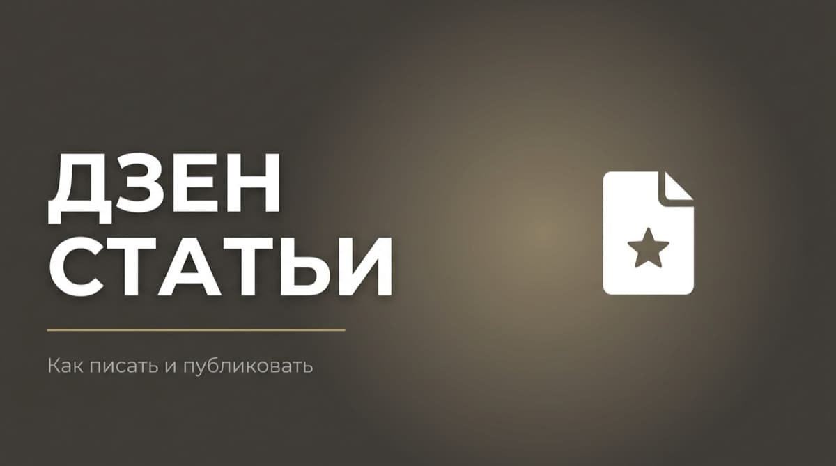 Дзен статьи
