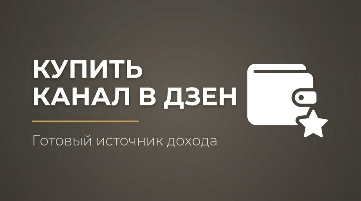 Купить дзен канал