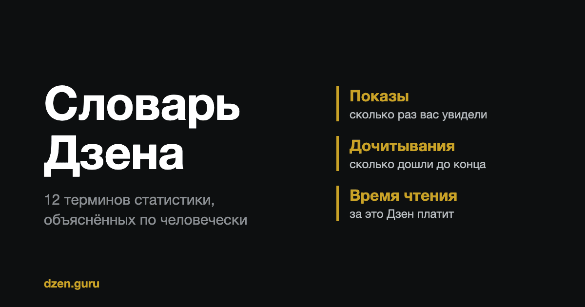 Словарь Дзена для новичка: все термины статистики простыми словами