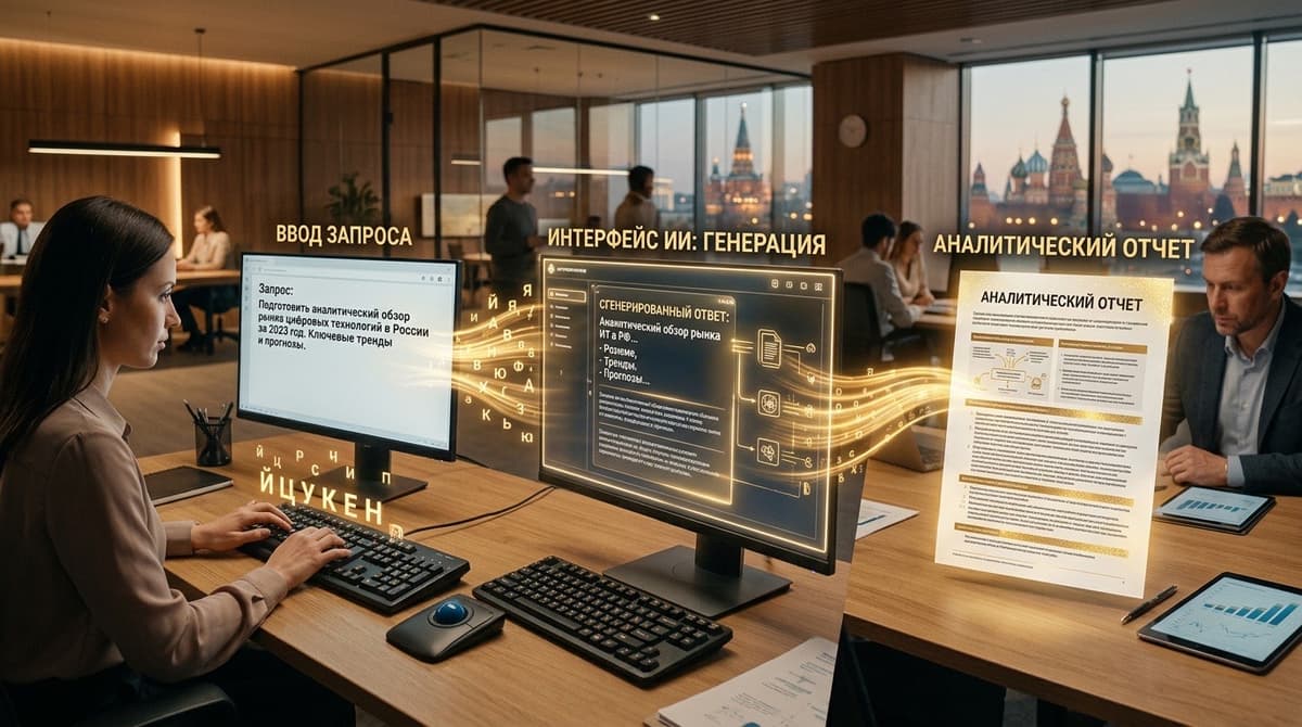 Три типа интерфейсов нейросетей на русском: чат, форма, каталог инструментов