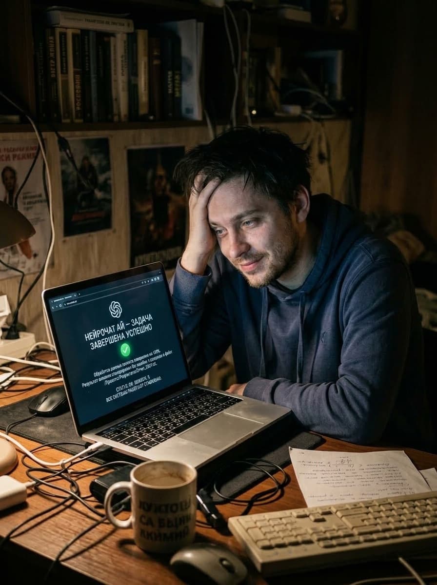 Генерация текста нейросетью, доступной в России без VPN — после