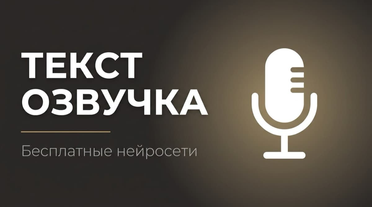 Бесплатная нейросеть для озвучки
