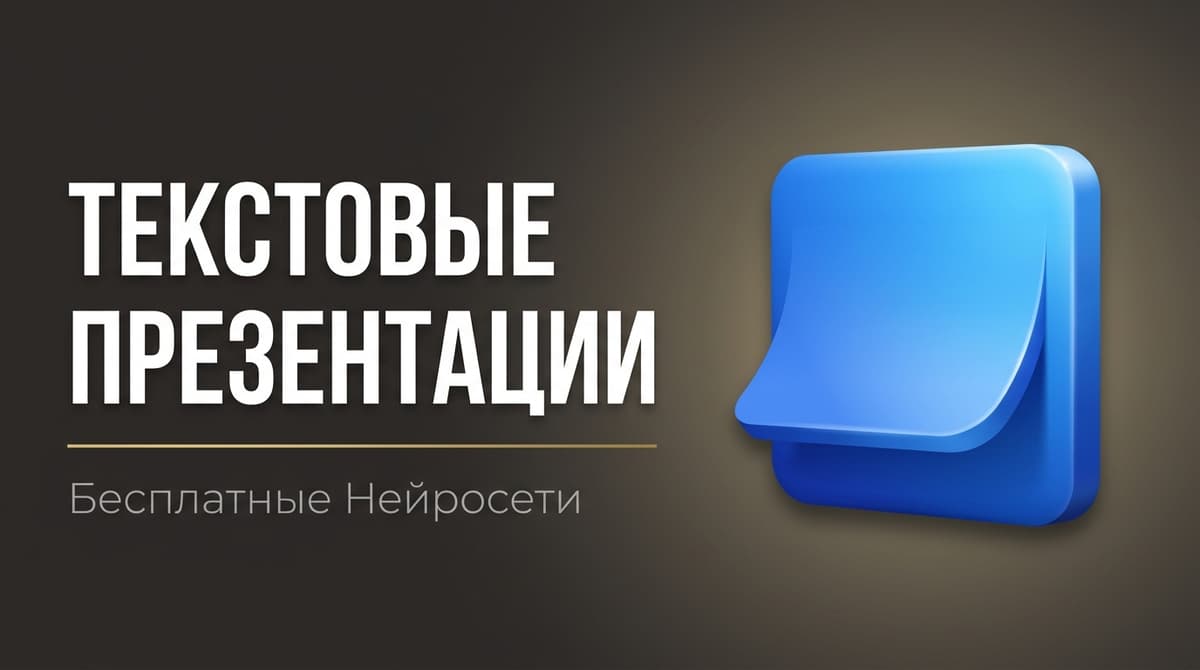 Бесплатные нейросети для создания презентаций по тексту