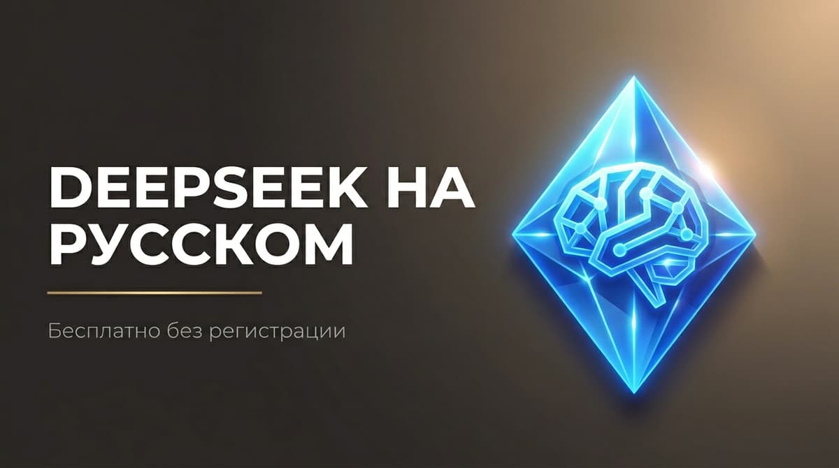 Deepseek нейросеть на русском бесплатно без регистрации