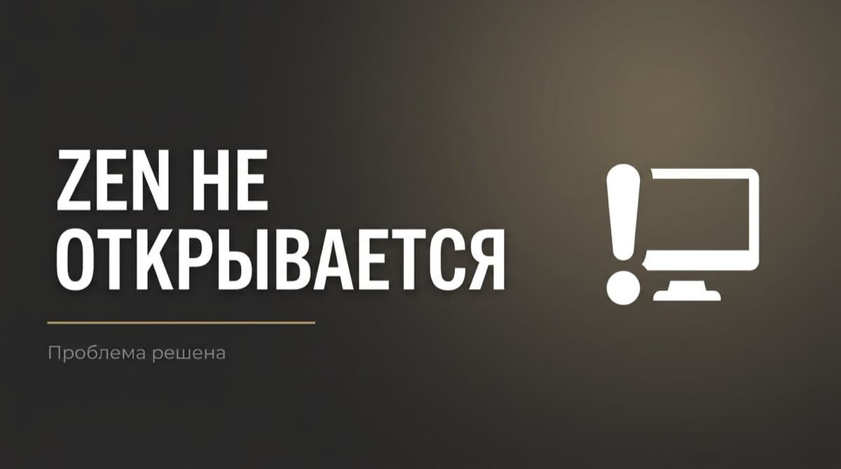 Дзен не открывает статьи