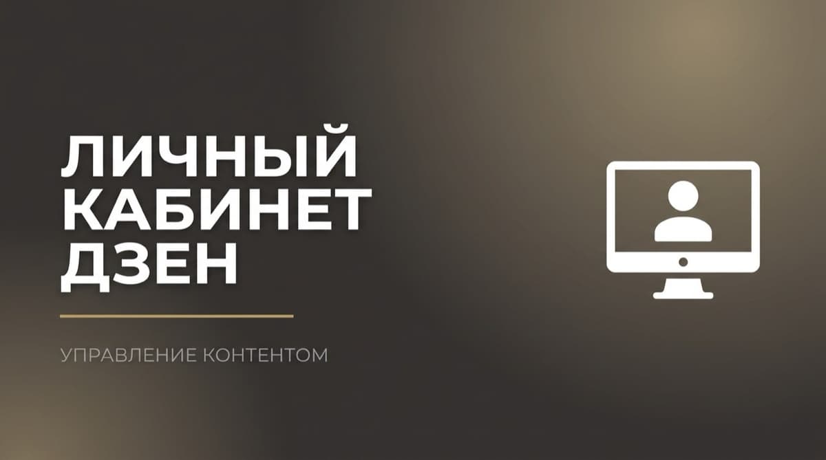 Дзен яндекс личный кабинет