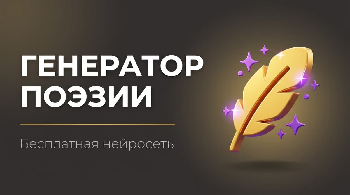 Генератор стихов нейросеть онлайн бесплатно