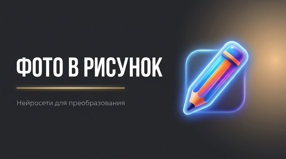 Из фотографии в рисунок нейросеть