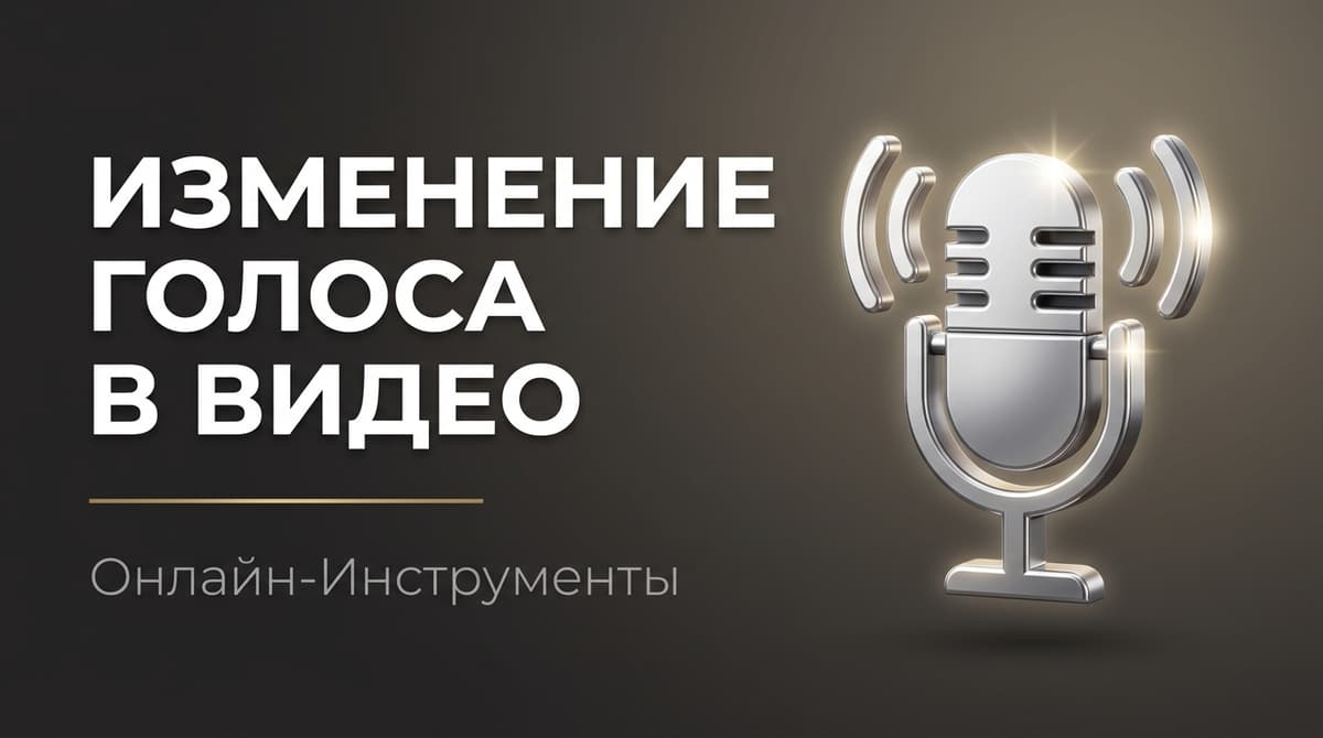 Изменение голоса в видео онлайн