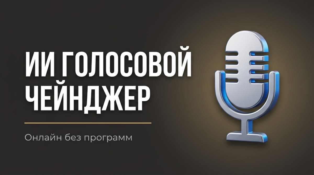 Изменить голос ии онлайн