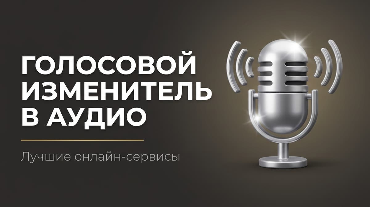 Изменить голос на аудиозаписи онлайн