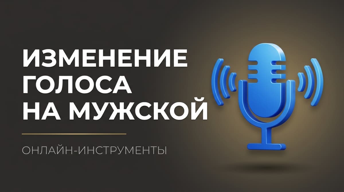 Изменить голос на мужской онлайн на русском