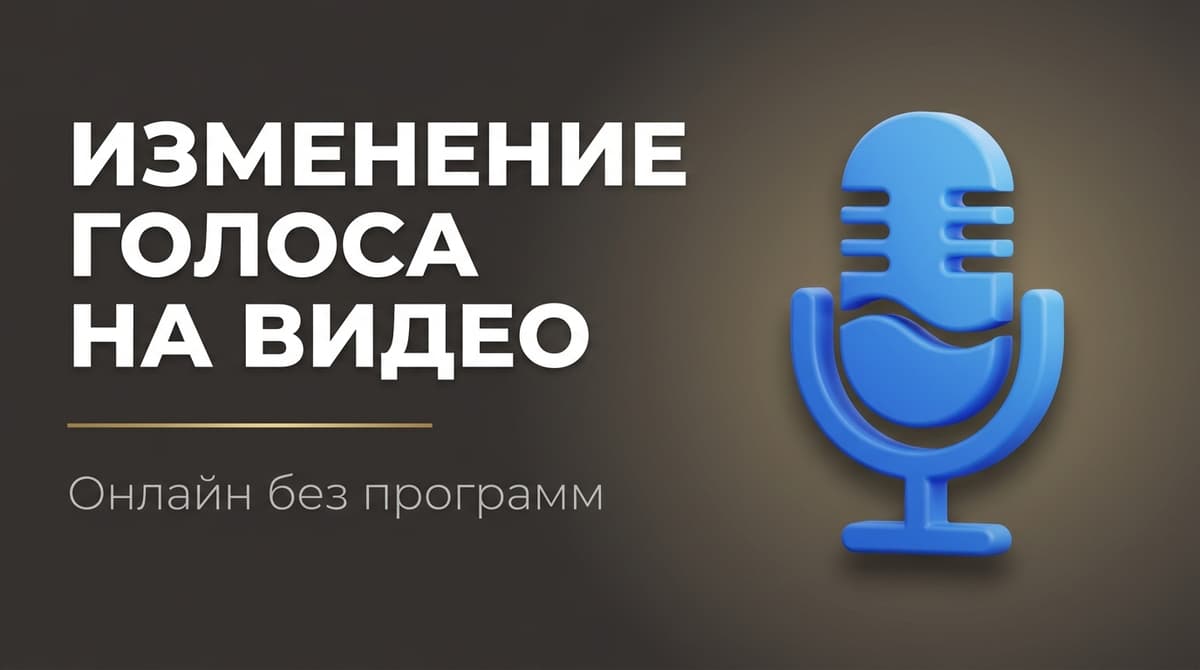 Изменить голос на видео онлайн