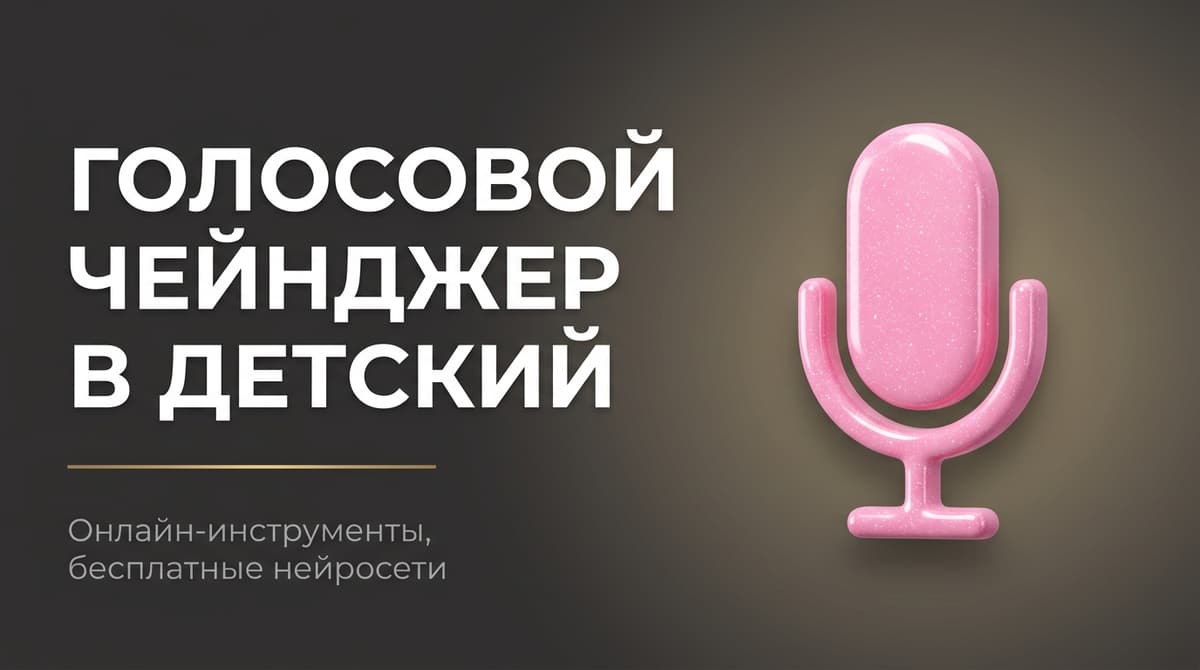 Изменить голос онлайн на детский