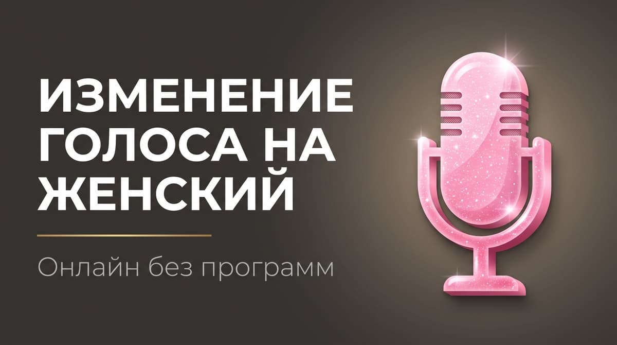 Изменить голос онлайн на женский
