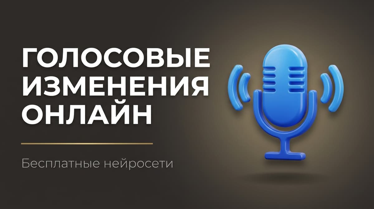 Изменить голос с помощью нейросети онлайн бесплатно