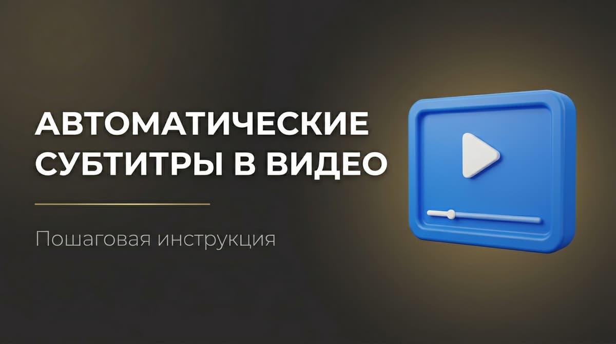 Как добавить автоматические субтитры в видео