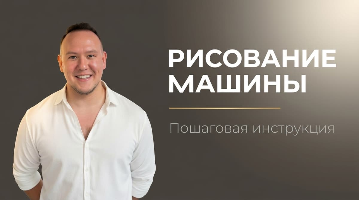 Как нарисовать машину картинка