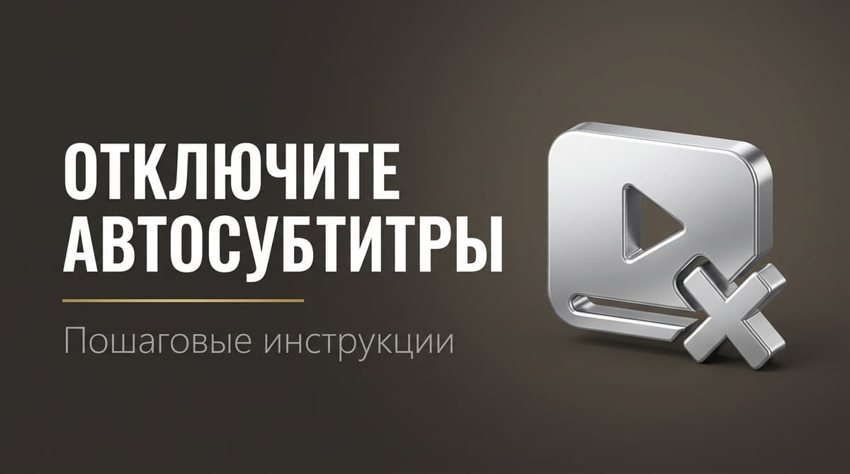 Как отключить автоматические субтитры