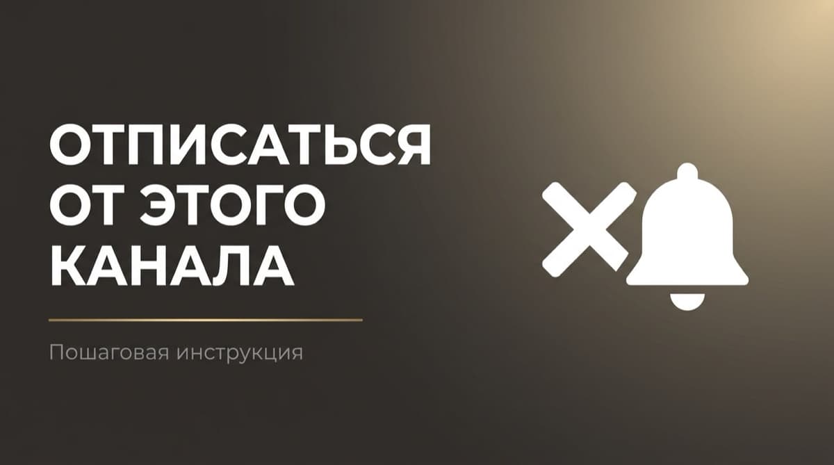 Как отписаться от канала в дзене