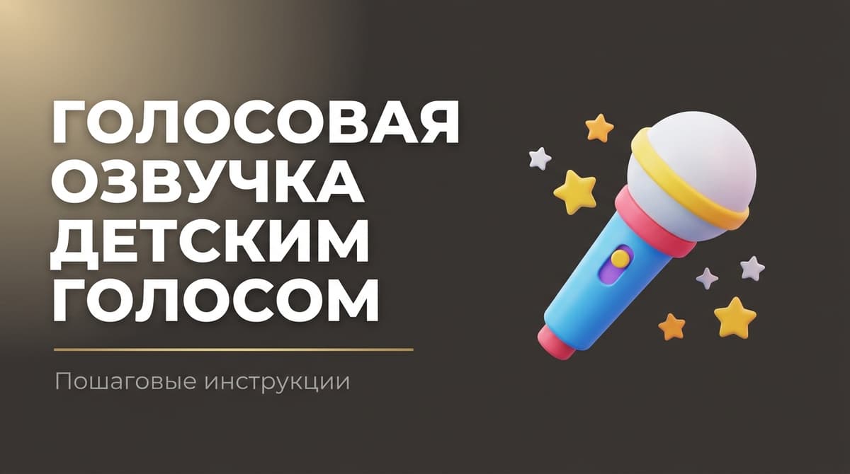 Как озвучить текст детским голосом