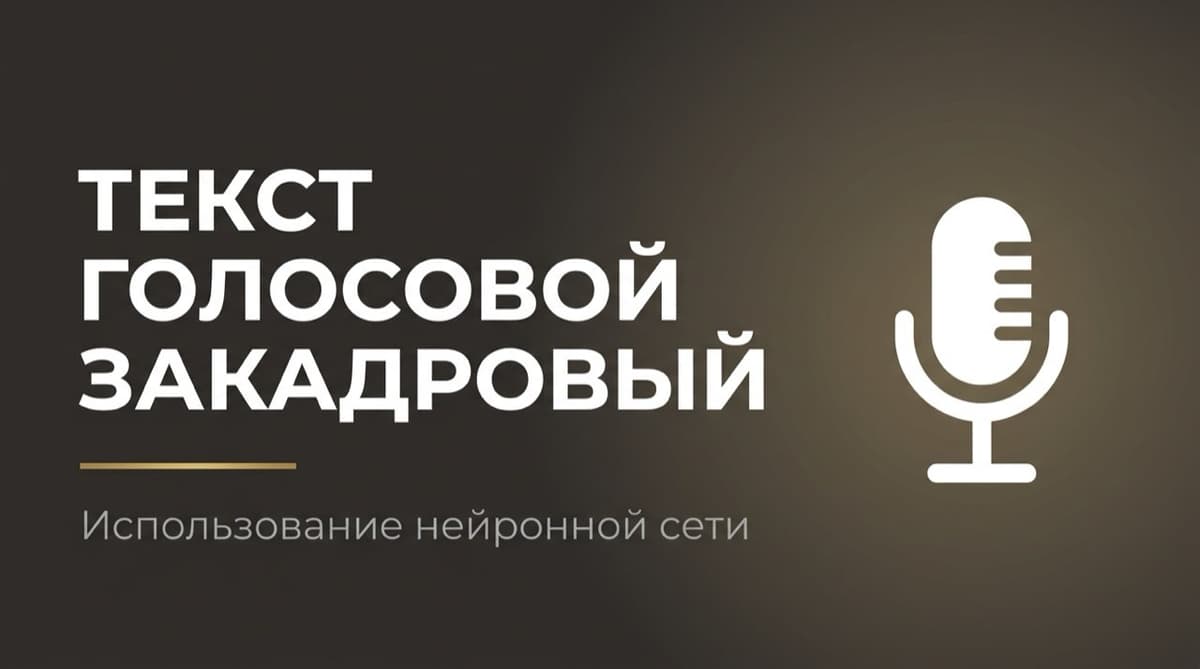 Как озвучить текст с помощью нейросети