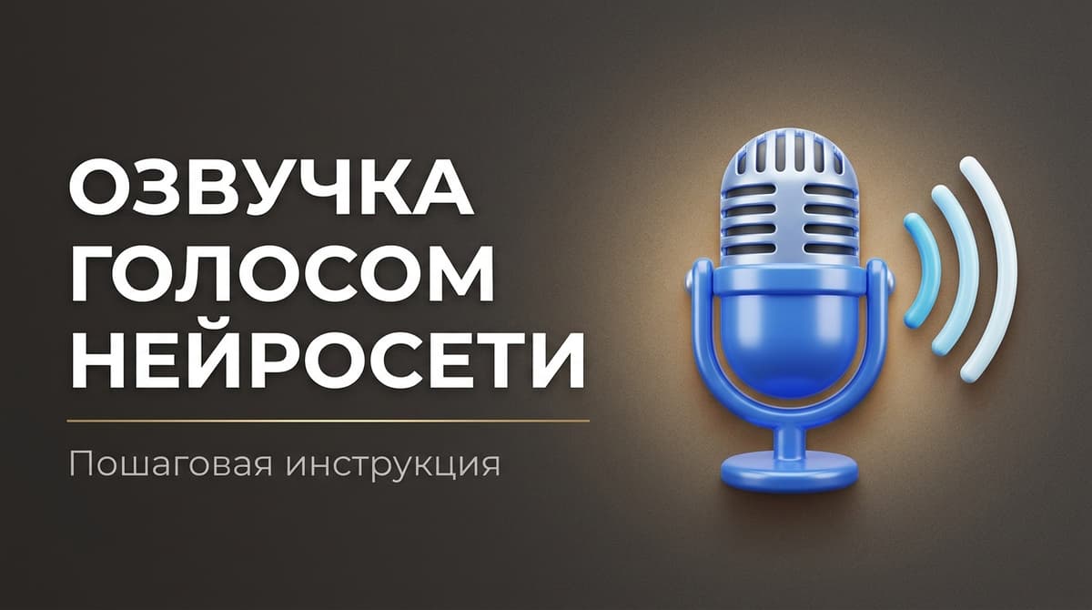 Как озвучить текст своим голосом через нейросеть