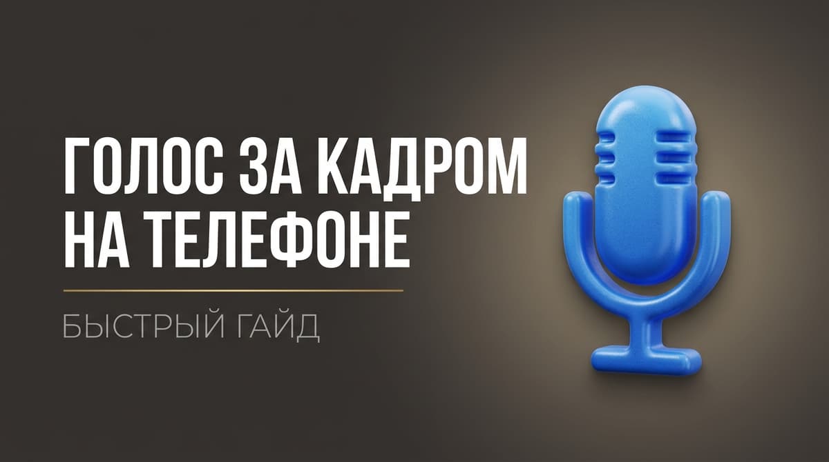 Как озвучить видео на телефоне