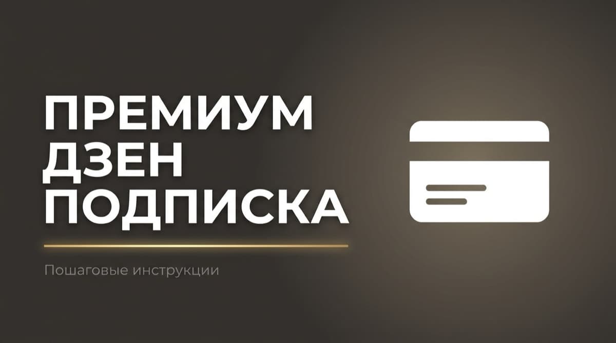 Как подключить премиум подписку на дзен