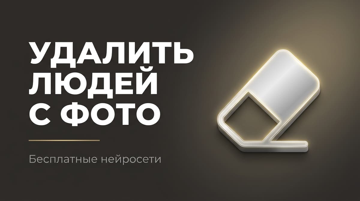 Как с фото убрать человека