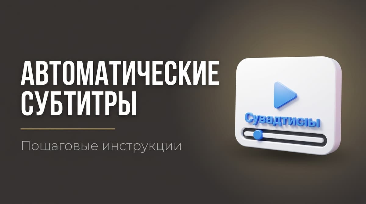 Как сделать автоматические субтитры на видео