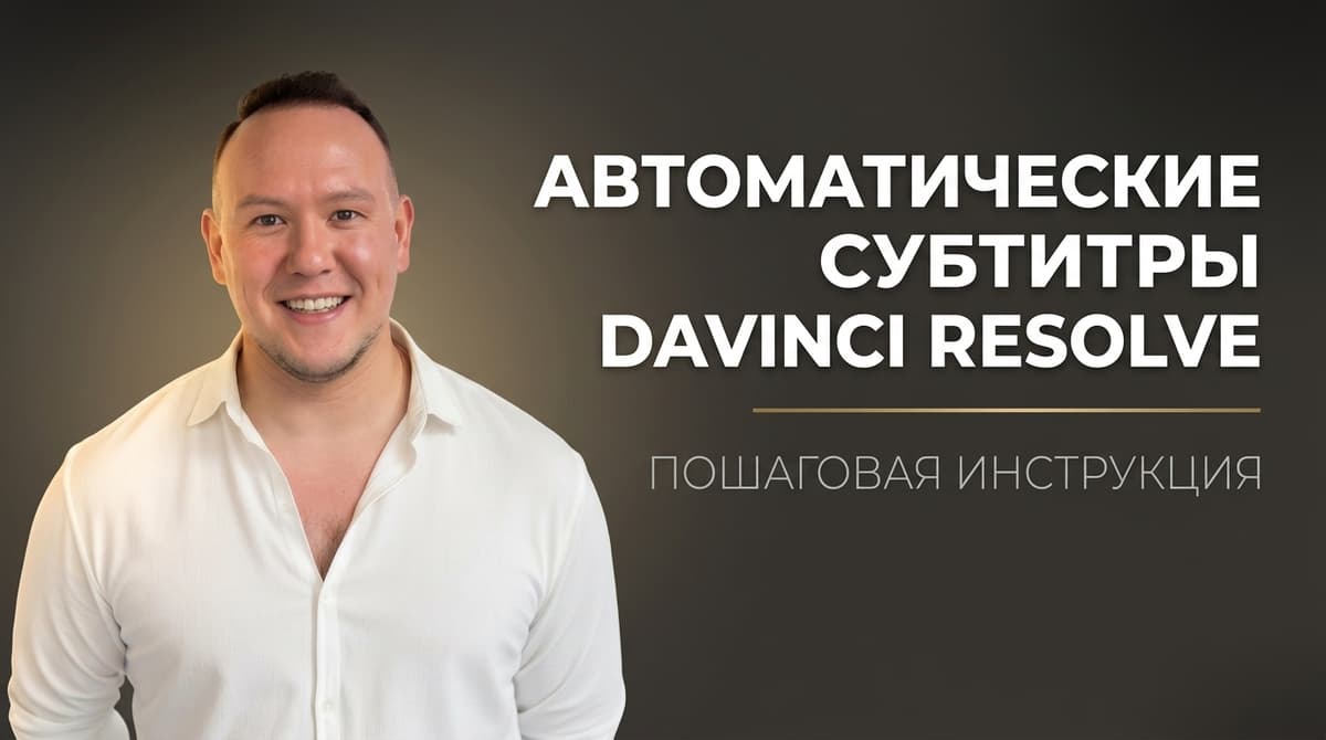 Как сделать автоматические субтитры в davinci resolve