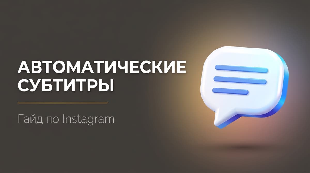Как сделать автоматические субтитры в инстаграм