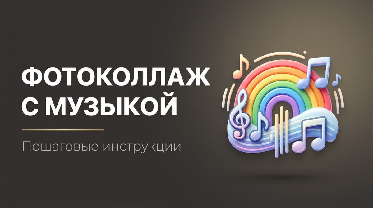 Как сделать коллаж из фото на телефоне с музыкой