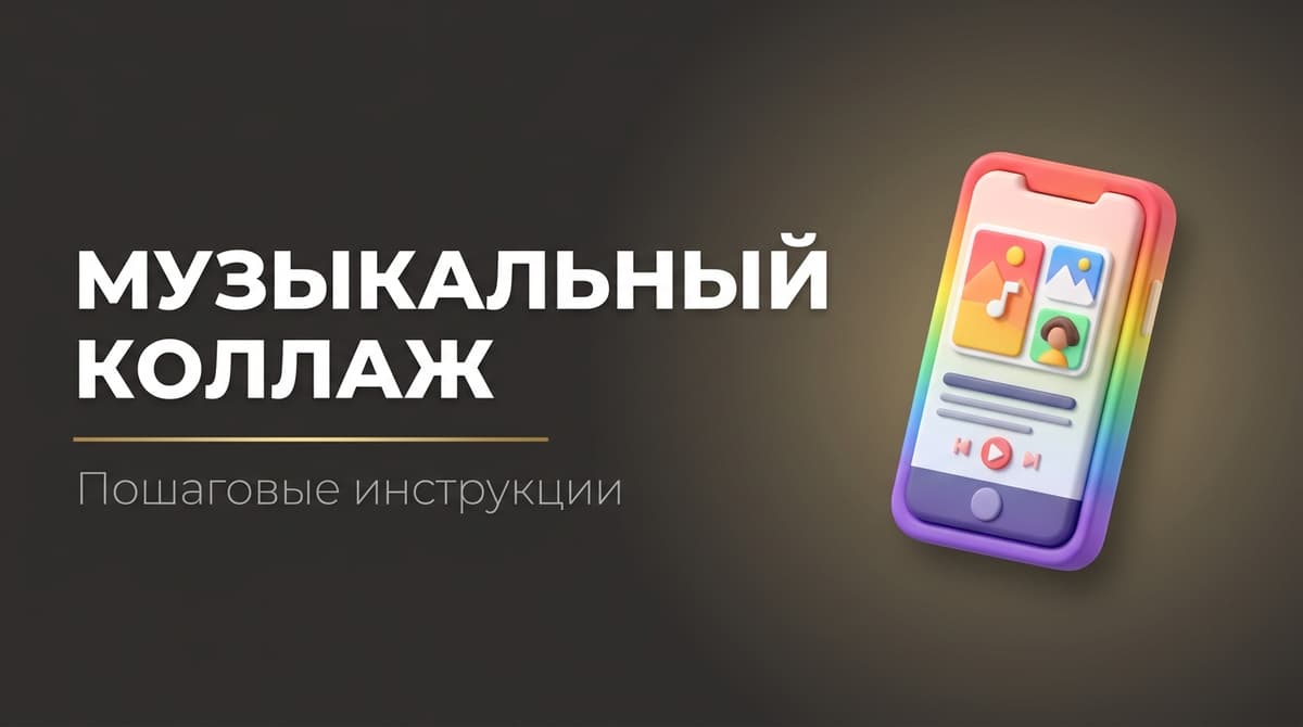 Как сделать коллаж из фото с музыкой на телефоне