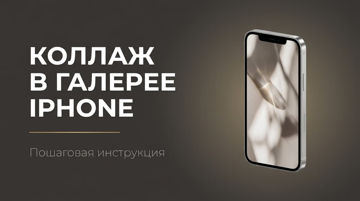 Как сделать коллаж в галерее на айфоне