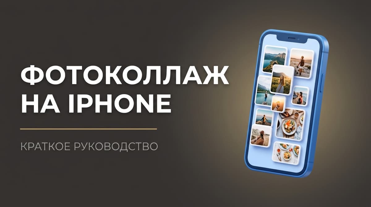 Как сделать на айфоне коллаж из фото