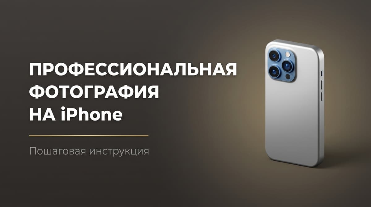 Как сделать профессиональное фото на айфон
