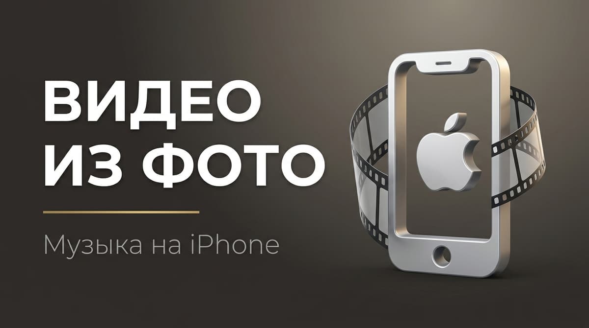 Как сделать видео на айфоне с музыкой из фотографий