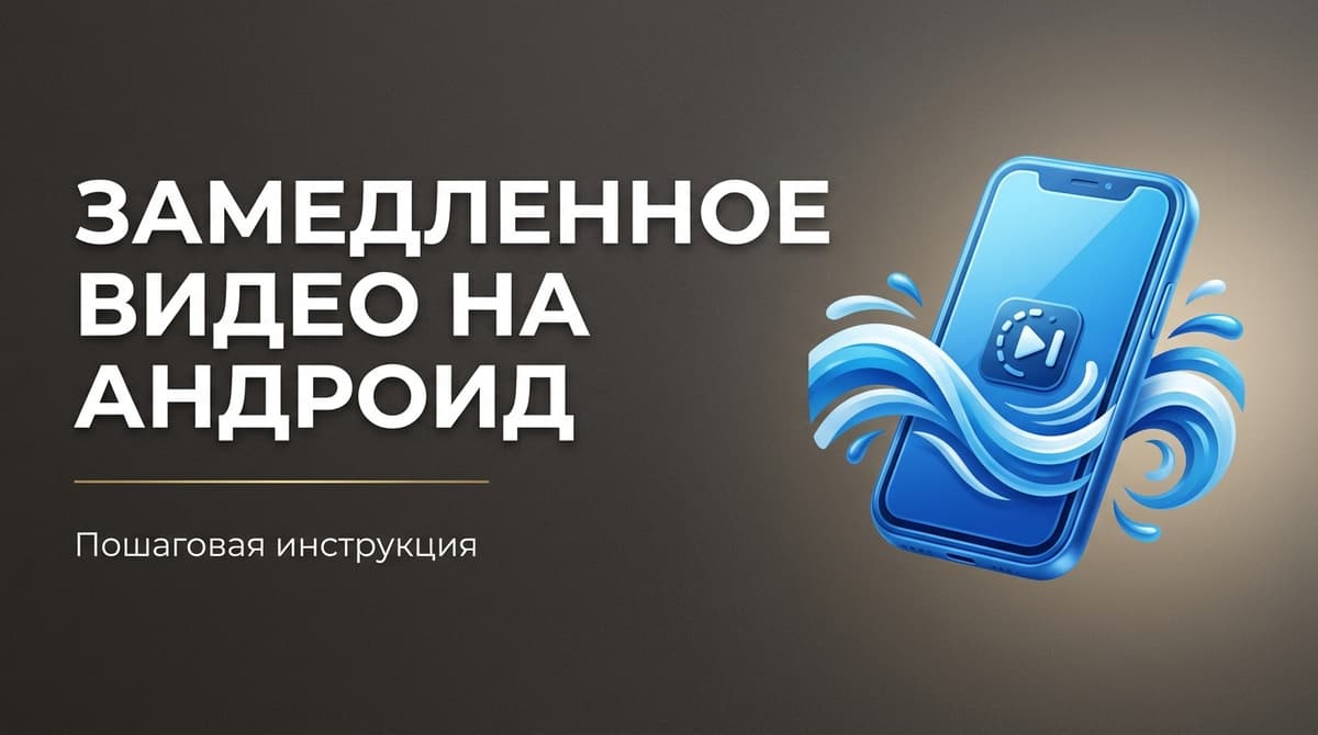 Как сделать замедленное видео на андроид