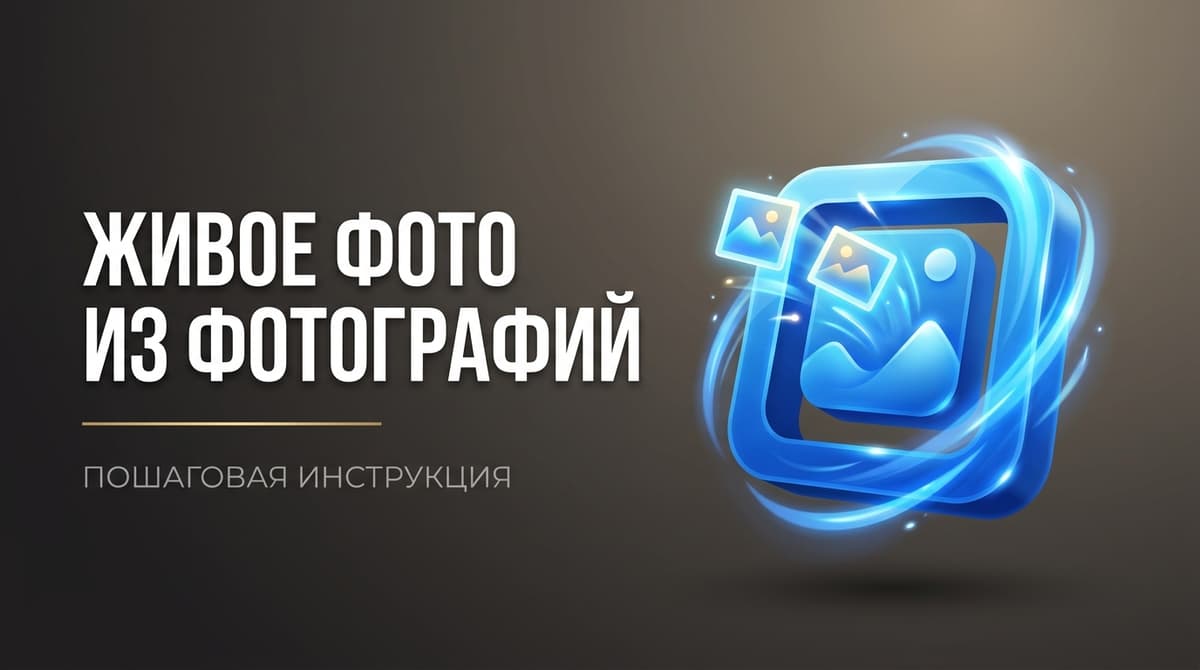 Как сделать живое фото из фотографии