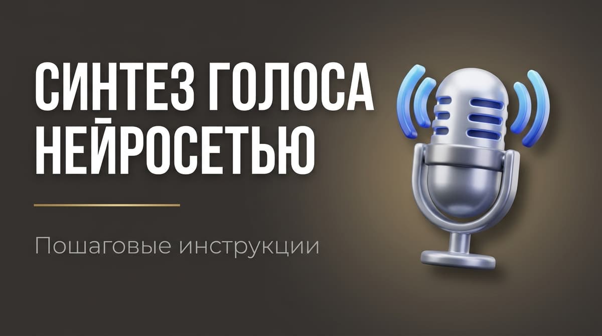 Как сгенерировать голос человека через нейросеть