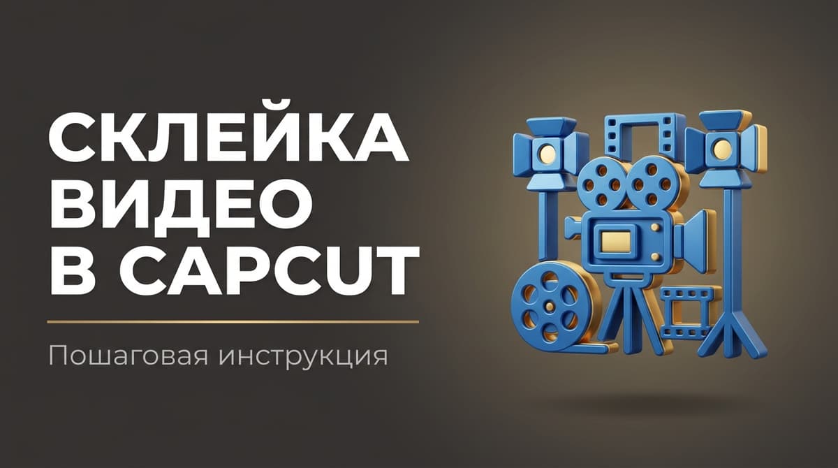 Как склеить два видео в capcut