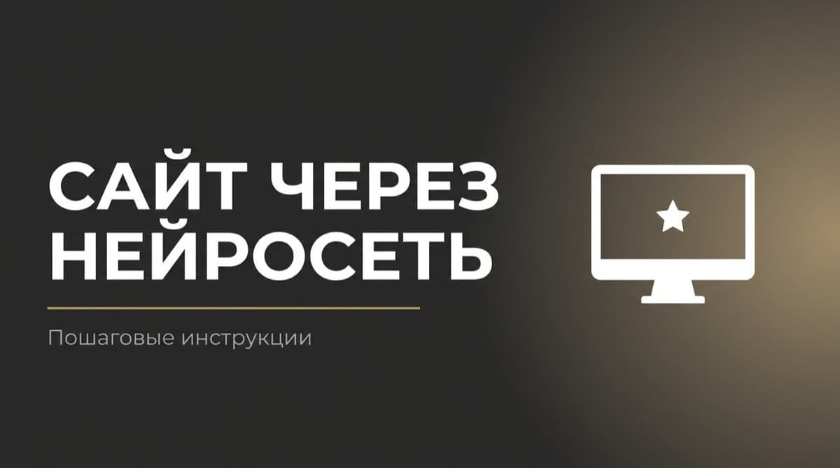 Как создать сайт через нейросеть