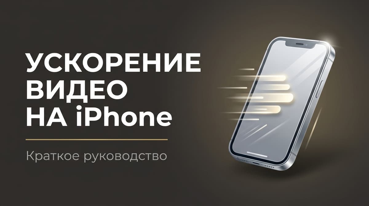 Как ускорить видео снятое на айфон