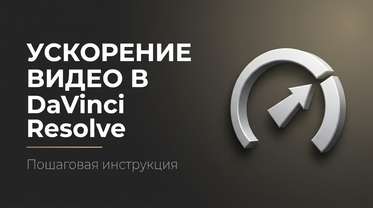 Как ускорить видео в davinci resolve
