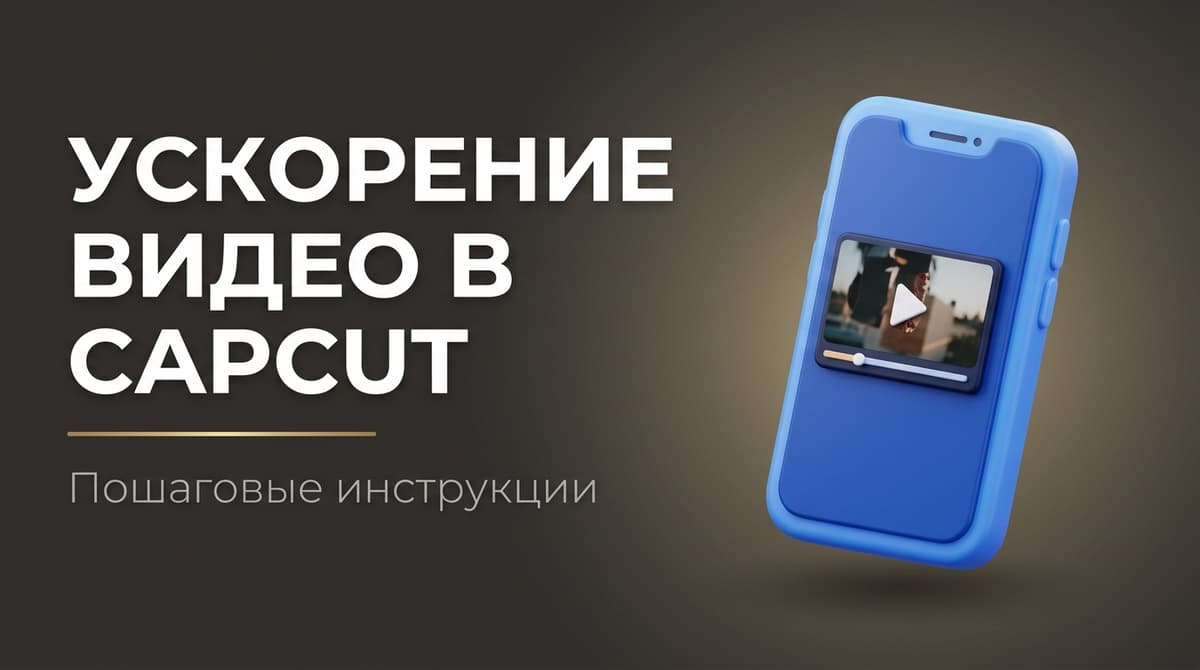 Как ускорить видео в приложении capcut